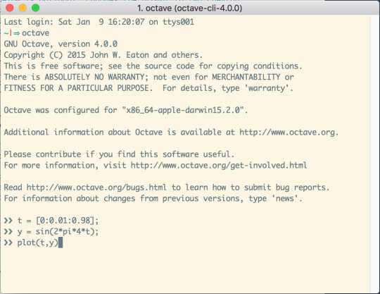 Running Octave in OS X Terminal
